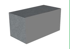 Betonový blok ABU20R 800x400x400 mm